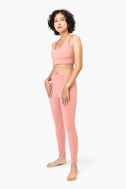 Women's High-Waisted Performance Leggings - Blush Pink